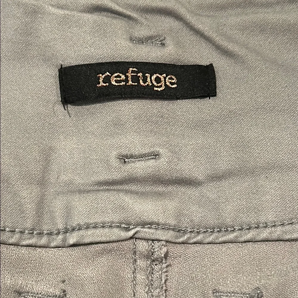 Refuge Gray High Waist Shorts Versatile Style